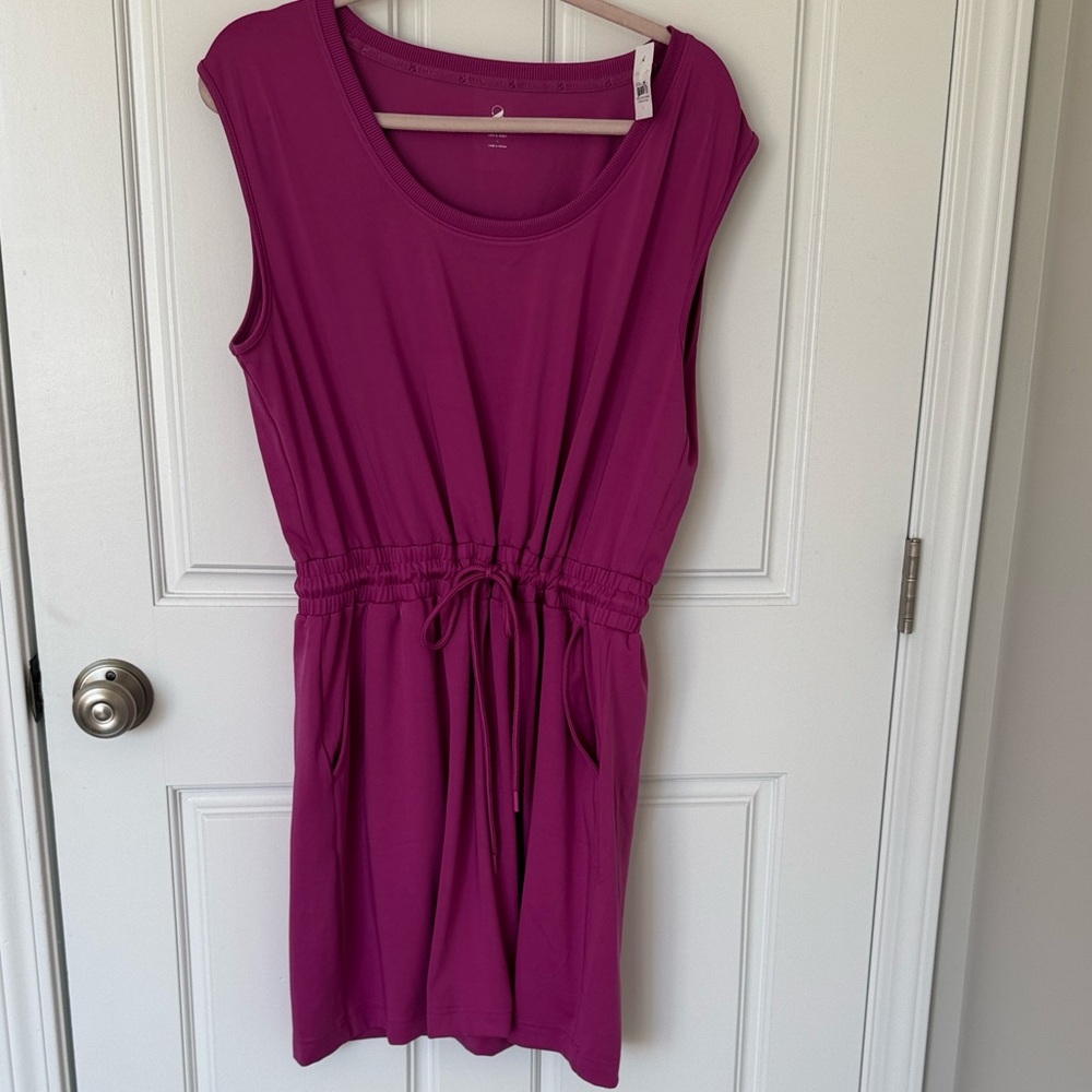 NWT Lou & Grey Sleeveless Dress in Fushia